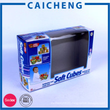 Customized printng paper package toy boxes with plastic window